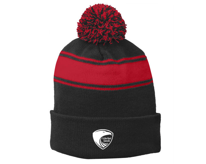 St Johns Beanie with Pom