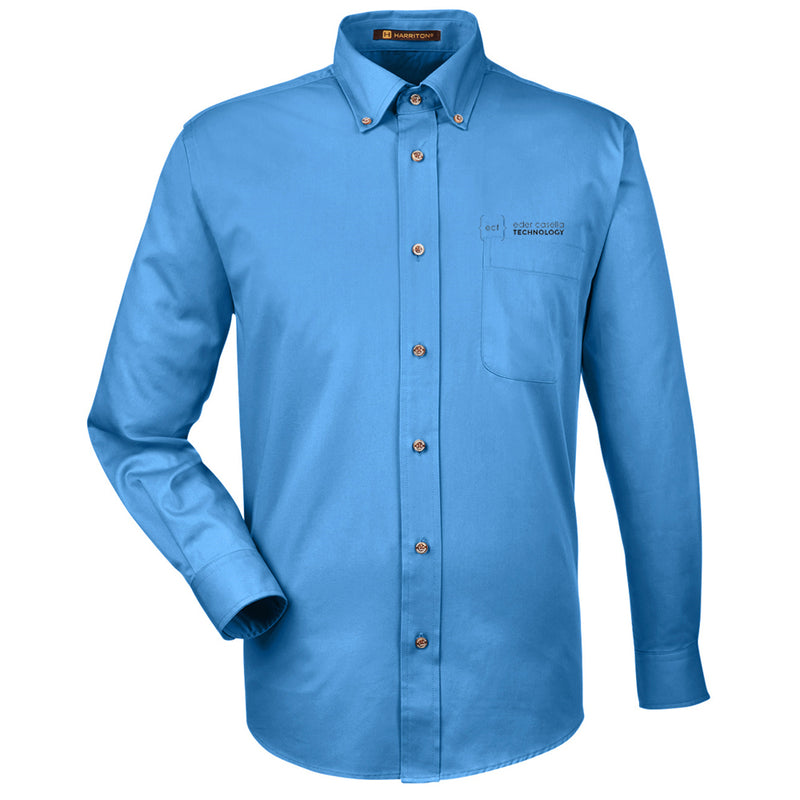 Men's Easy Blend™ Long-Sleeve Twill Shirt with Stain-Release