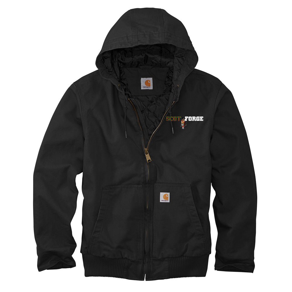 Carhartt jacket best sale black hooded