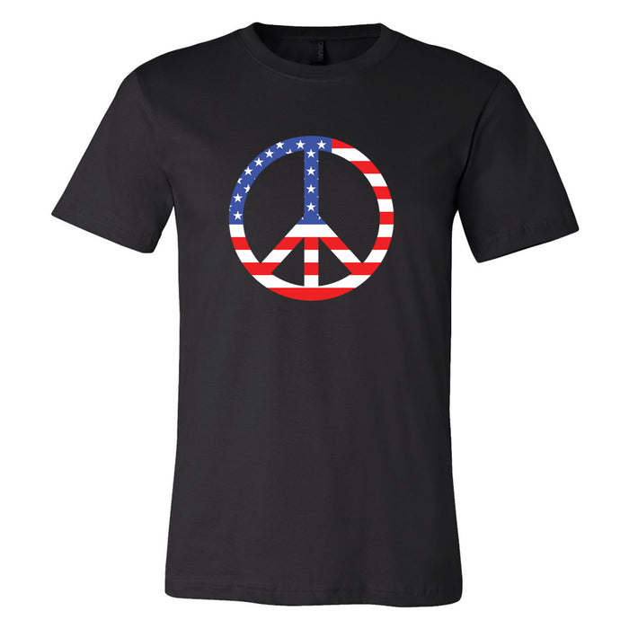 Peace Flag Tshirt- Made & Decorated in USA