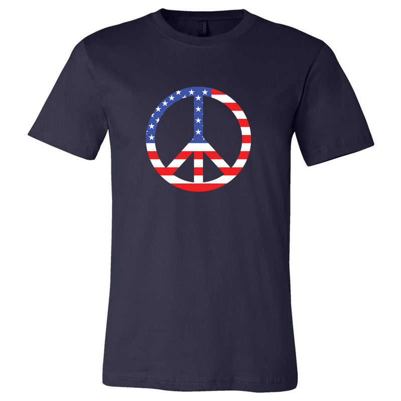 Peace Flag Tshirt- Made & Decorated in USA