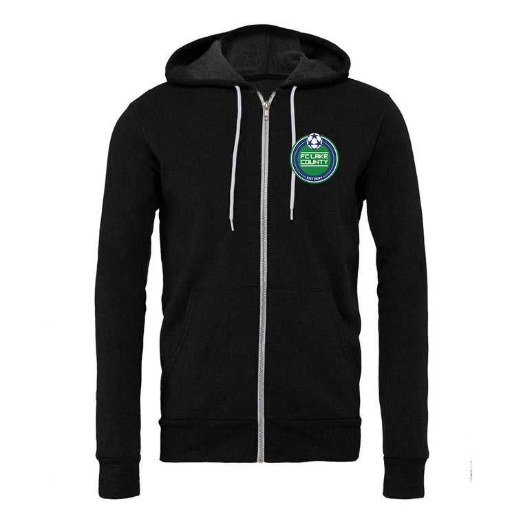 FCLC Left Chest Logo Zip-Up Hoodie